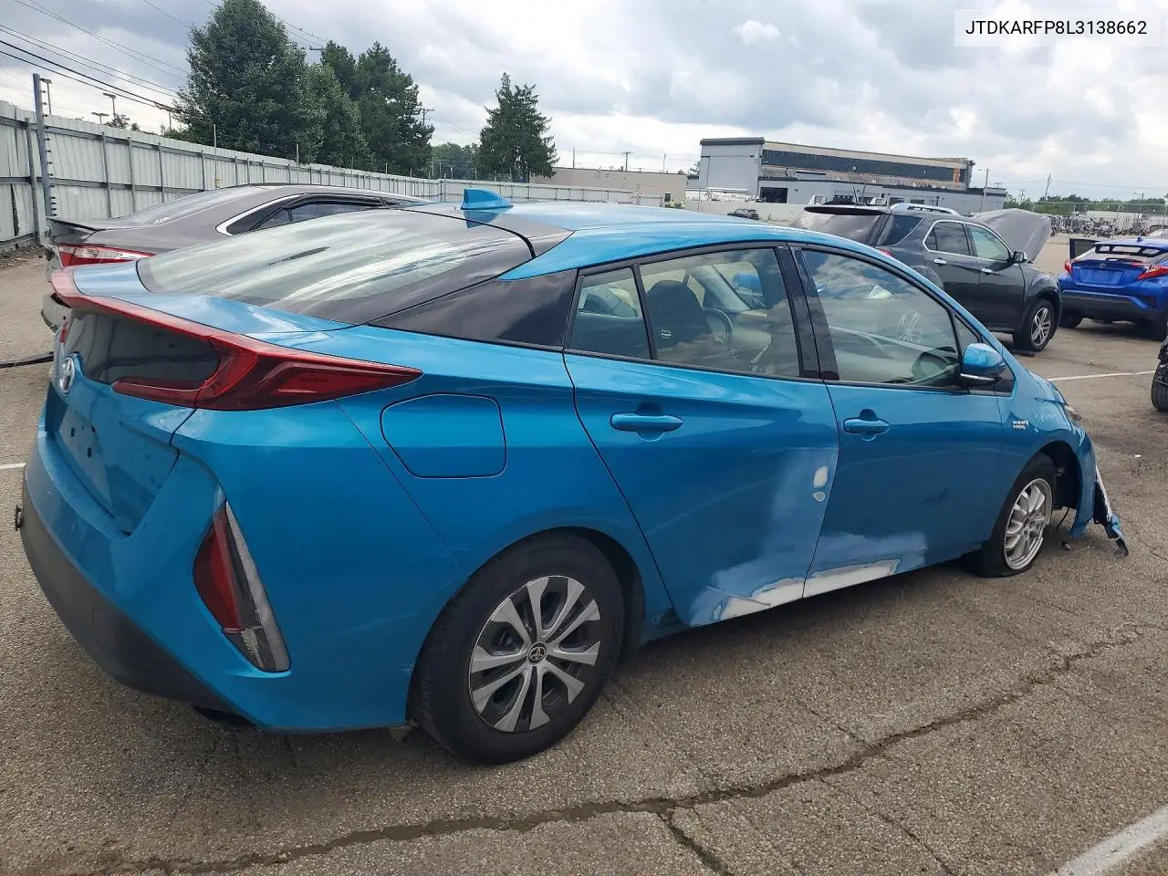2020 Toyota Prius Prime Le VIN: JTDKARFP8L3138662 Lot: 61531066