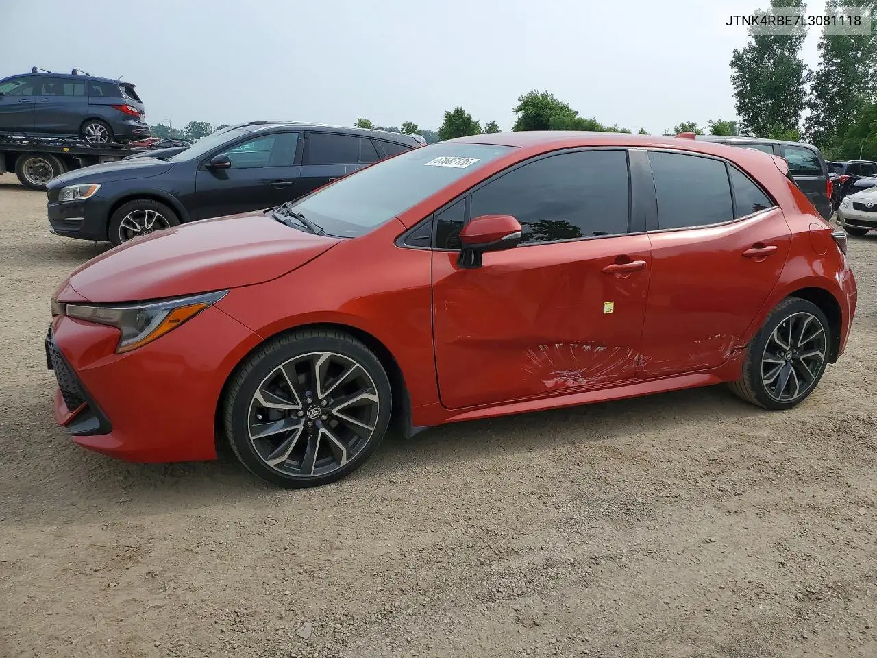 2020 Toyota Corolla Hatchback Se VIN: JTNK4RBE7L3081118 Lot: 61687126