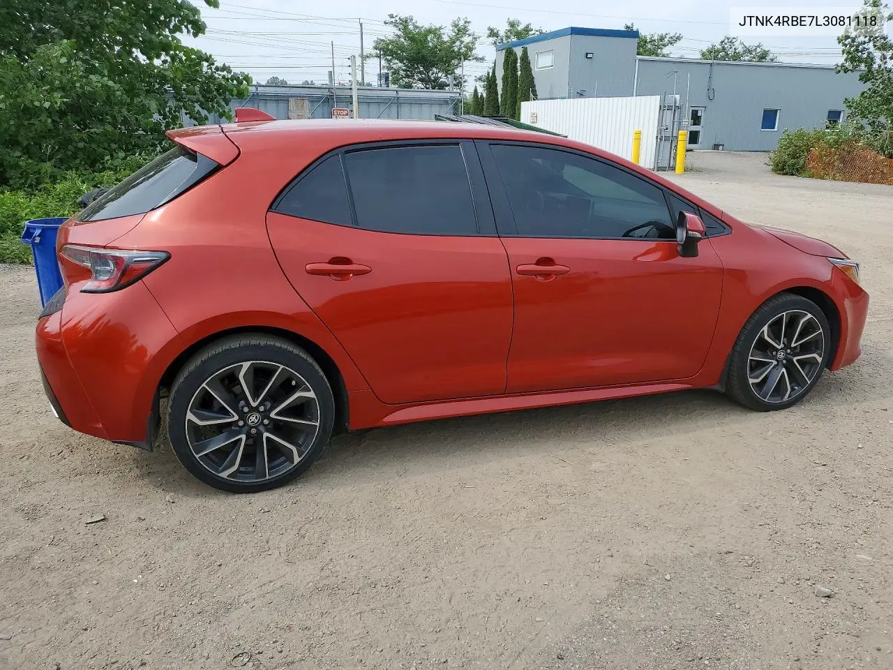 2020 Toyota Corolla Hatchback Se VIN: JTNK4RBE7L3081118 Lot: 61687126