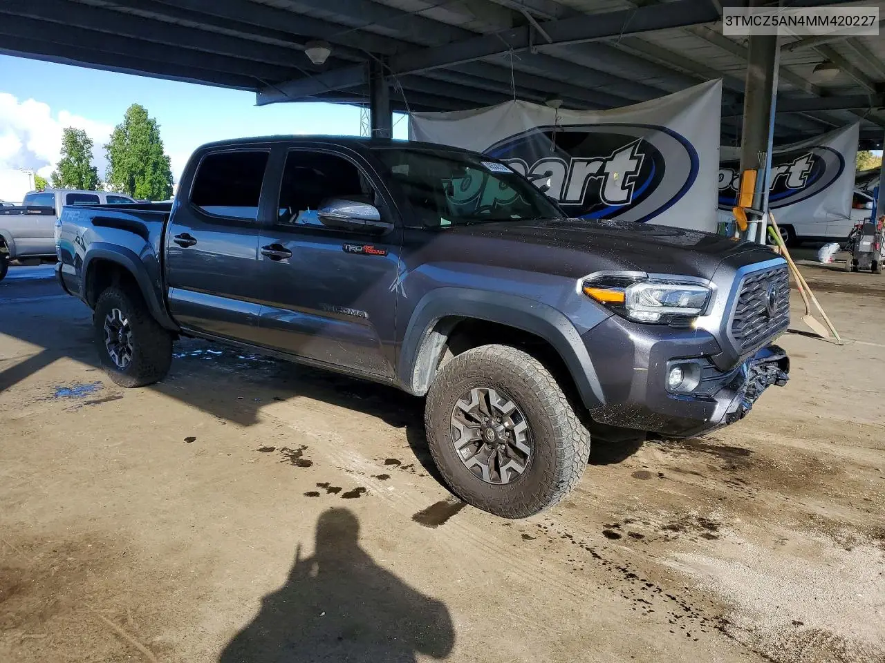 2021 Toyota Tacoma Trd Off-Road VIN: 3TMCZ5AN4MM420227 Lot: 48538516