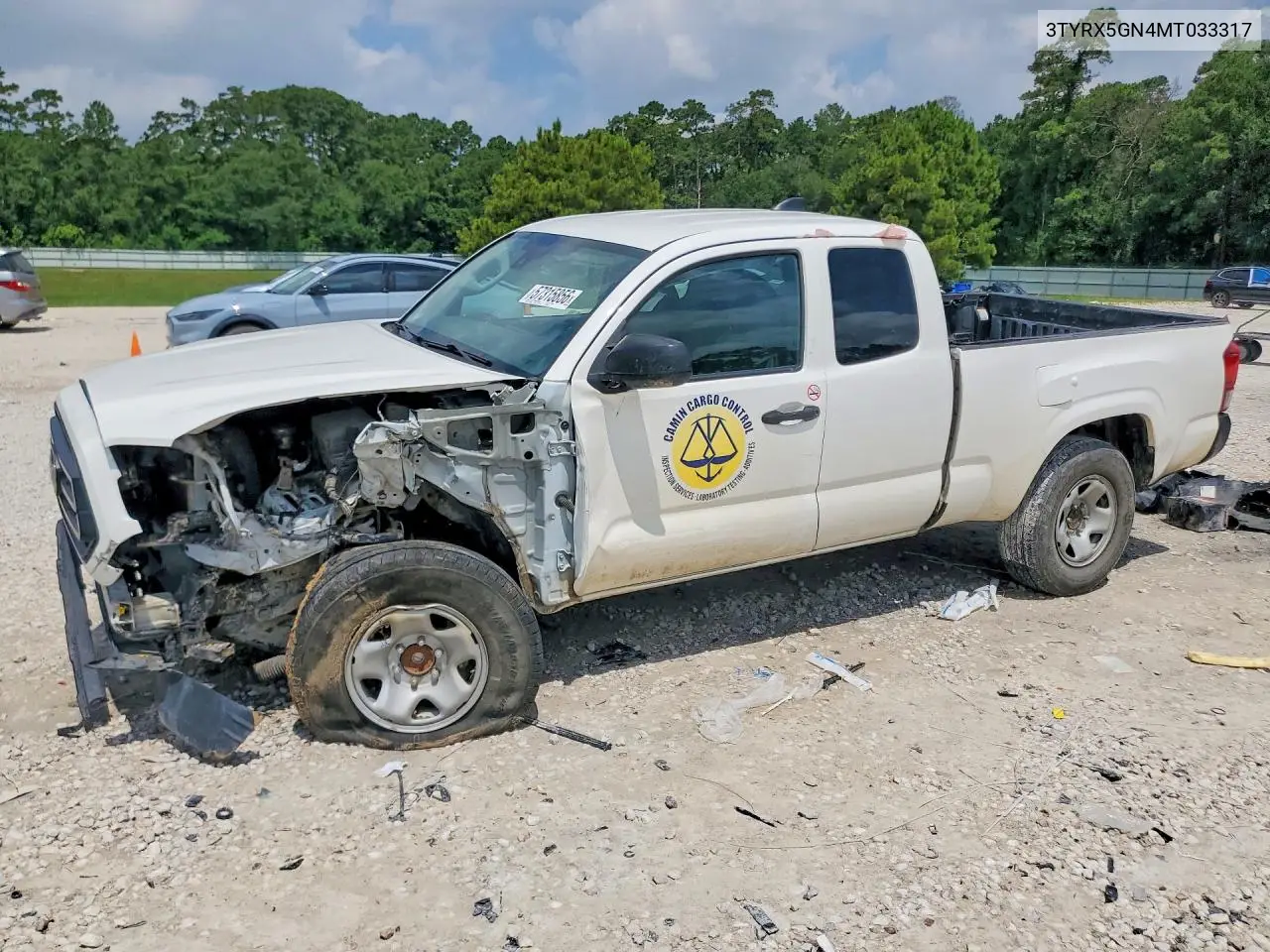 2021 Toyota Tacoma Sr VIN: 3TYRX5GN4MT033317 Lot: 57315856