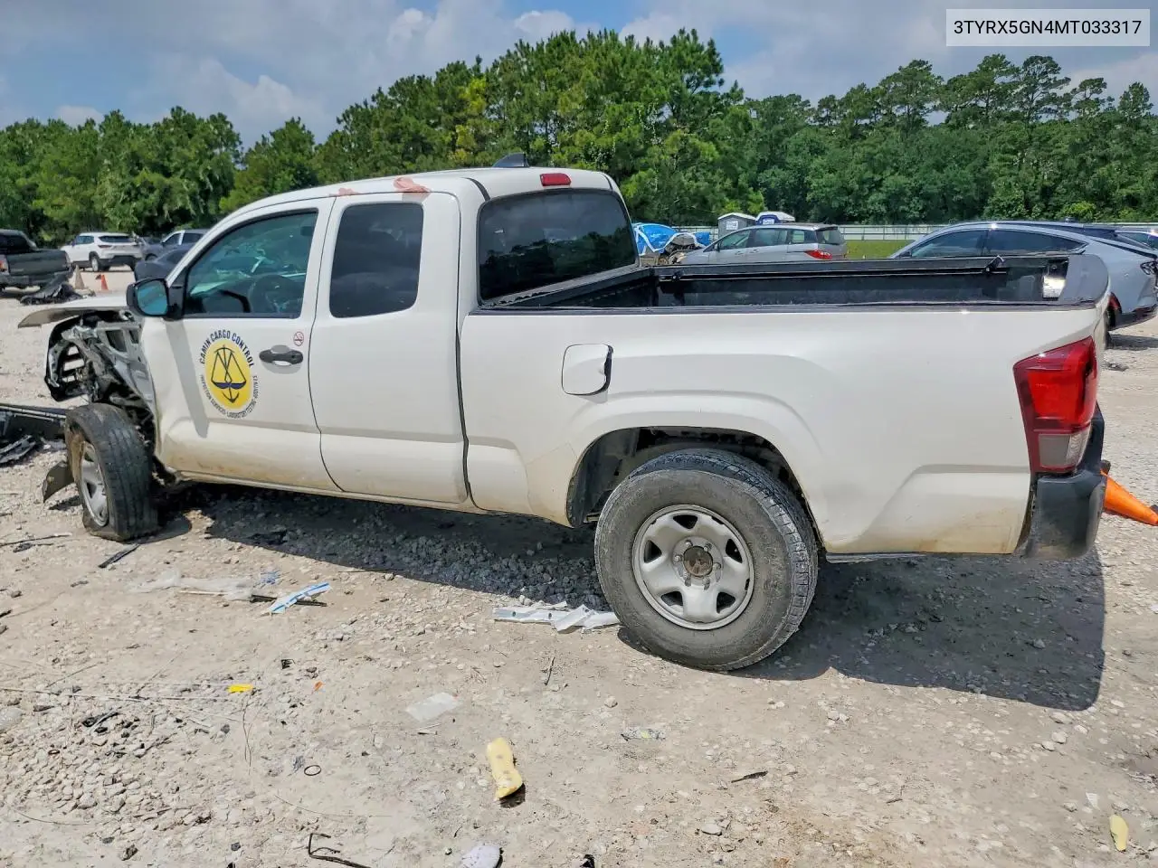 2021 Toyota Tacoma Sr VIN: 3TYRX5GN4MT033317 Lot: 57315856