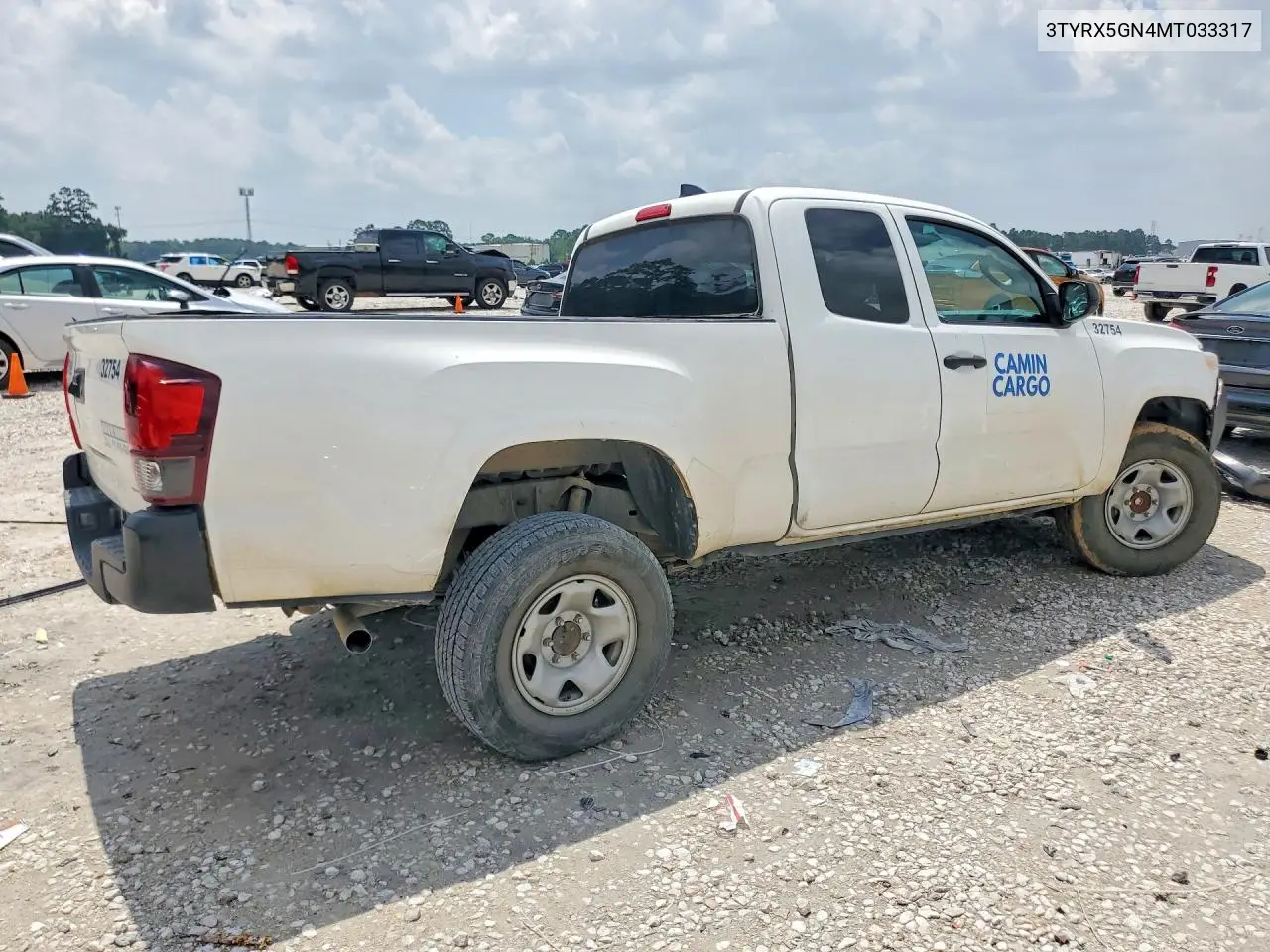 2021 Toyota Tacoma Sr VIN: 3TYRX5GN4MT033317 Lot: 57315856