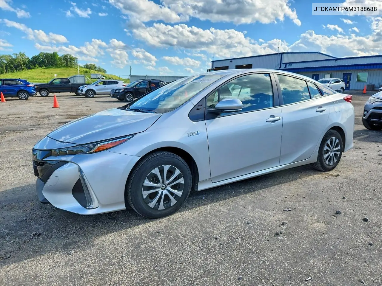 2021 Toyota Prius Prime Le VIN: JTDKAMFP6M3188688 Lot: 57403266