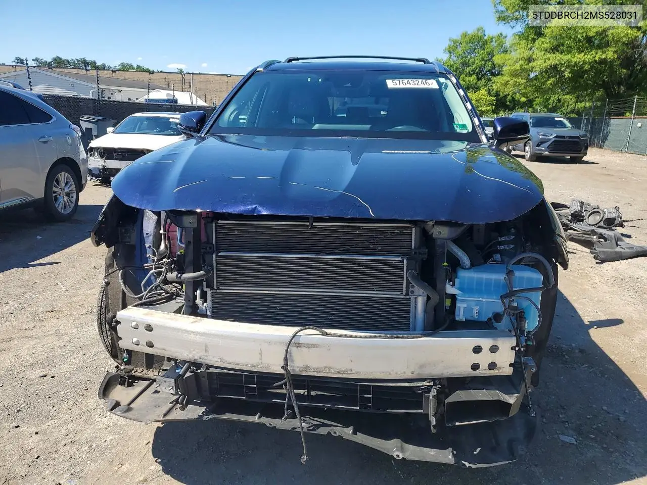 2021 Toyota Highlander Hybrid Limited VIN: 5TDDBRCH2MS528031 Lot: 57643246