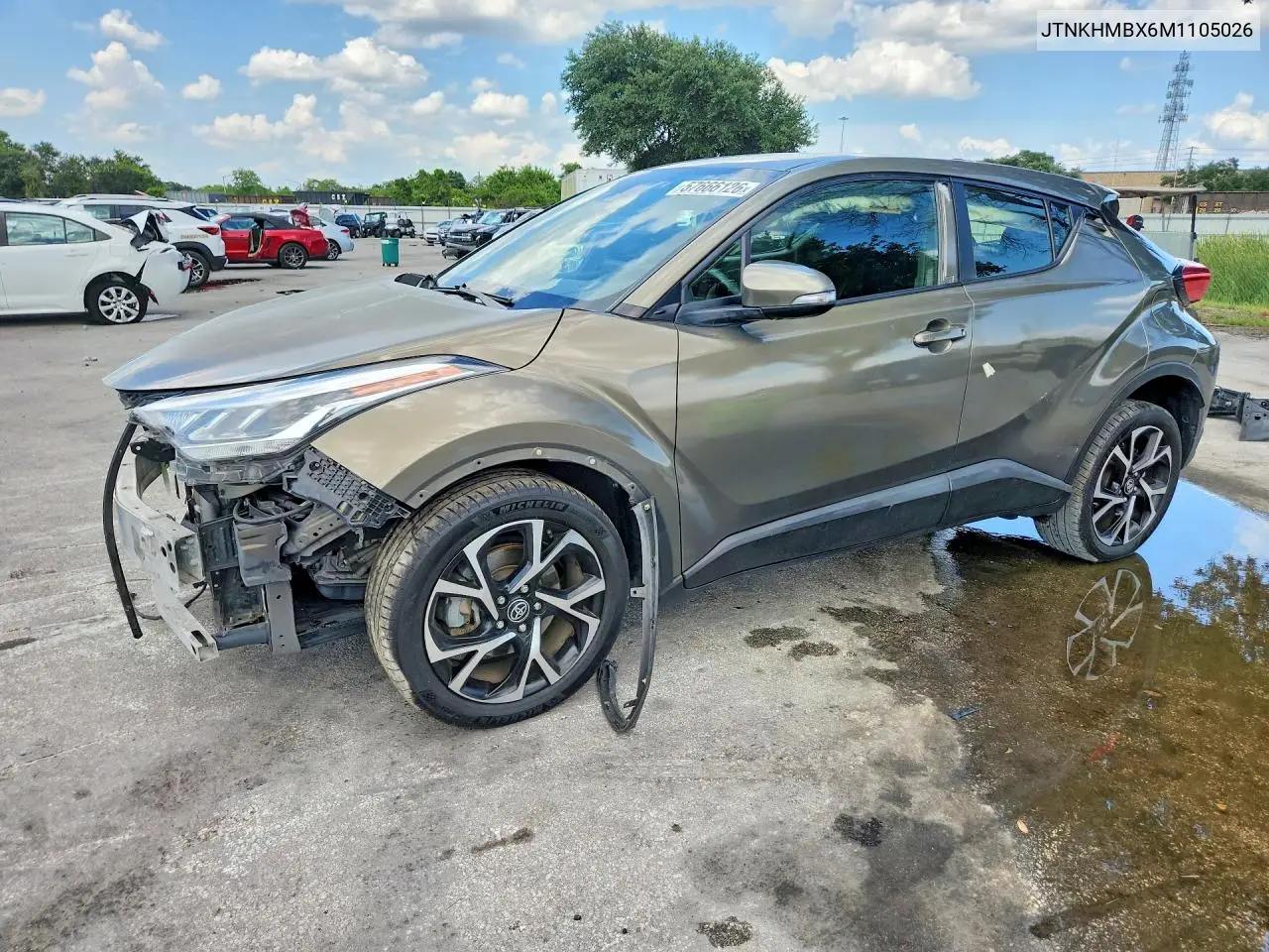 2021 Toyota C-Hr Xle VIN: JTNKHMBX6M1105026 Lot: 57666126
