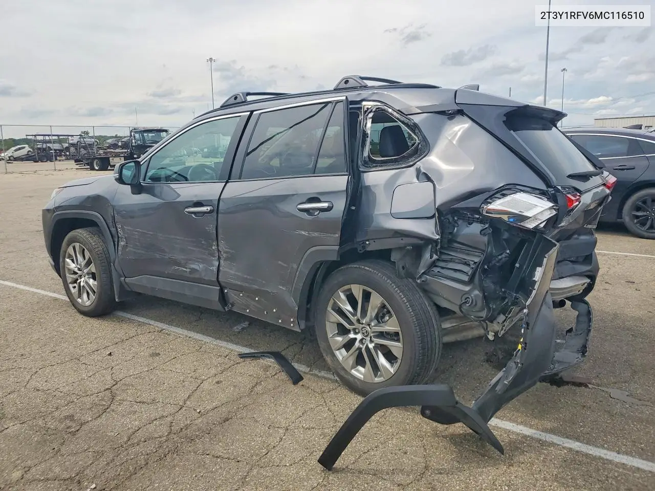 2021 Toyota Rav4 Limited VIN: 2T3Y1RFV6MC116510 Lot: 58059126