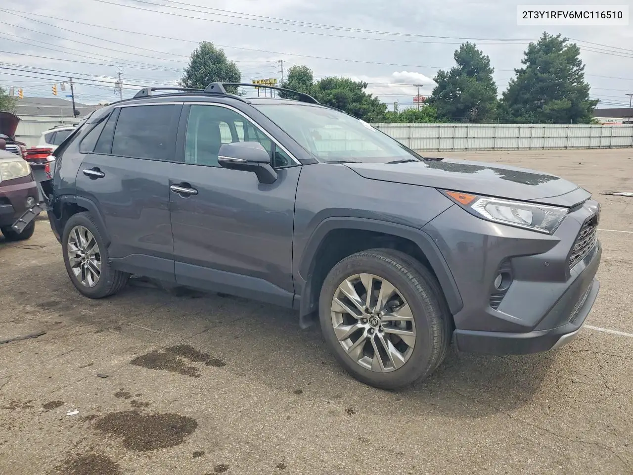 2021 Toyota Rav4 Limited VIN: 2T3Y1RFV6MC116510 Lot: 58059126