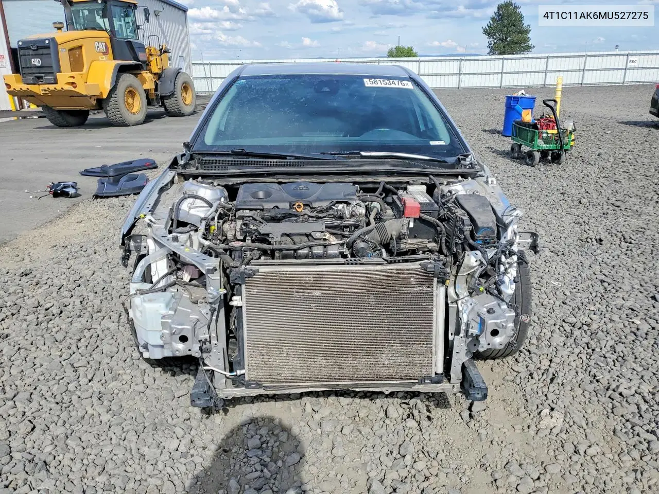 2021 Toyota Camry Le VIN: 4T1C11AK6MU527275 Lot: 58153476