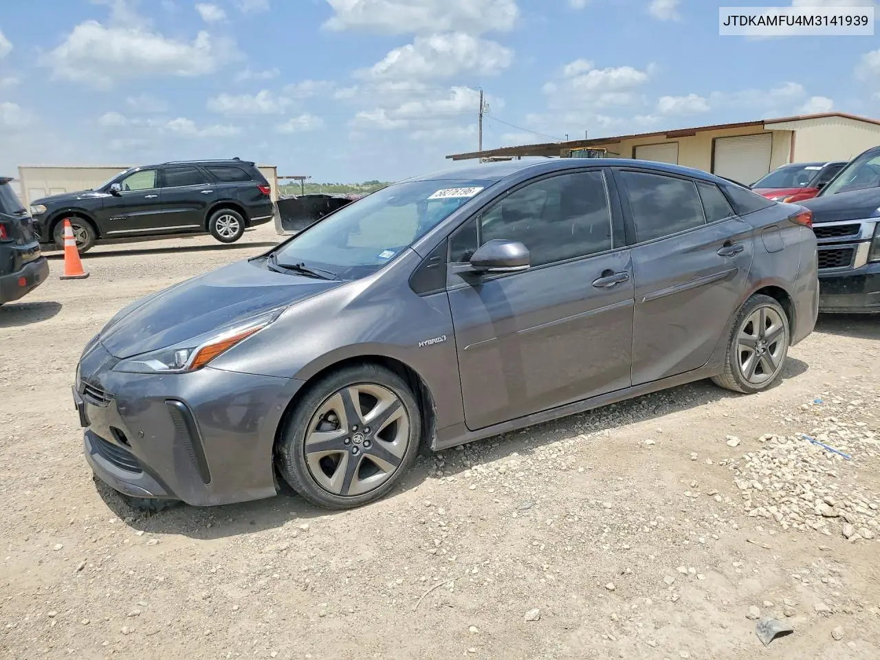 2021 Toyota Prius Limited VIN: JTDKAMFU4M3141939 Lot: 58276196