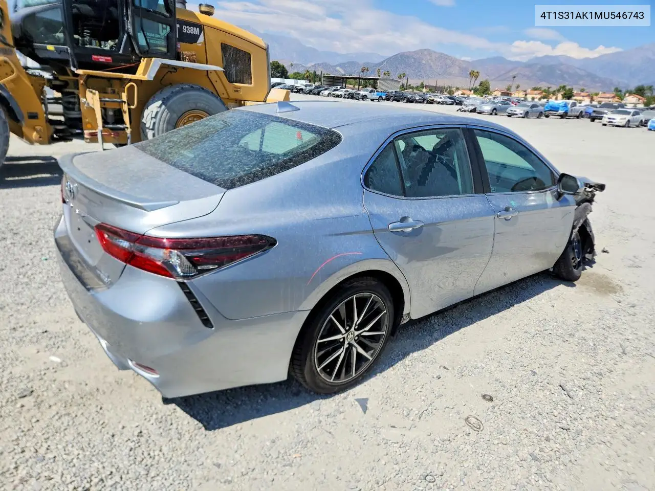 2021 Toyota Camry Se VIN: 4T1S31AK1MU546743 Lot: 58474126