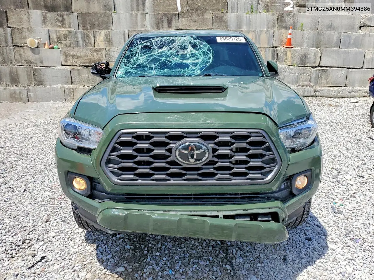 2021 Toyota Tacoma Trd Sport VIN: 3TMCZ5AN0MM394886 Lot: 58639126