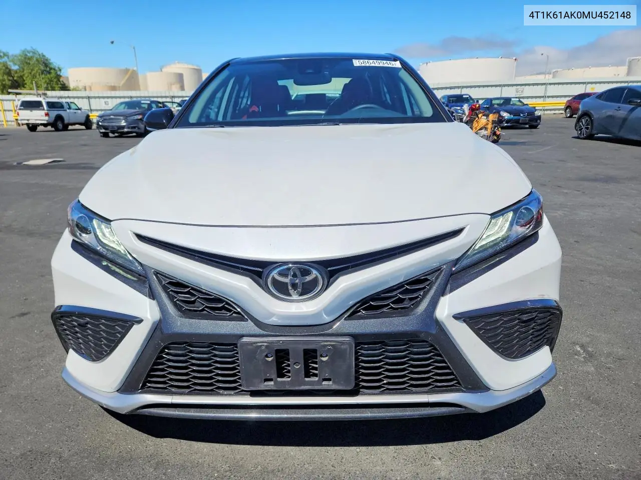 2021 Toyota Camry Xse VIN: 4T1K61AK0MU452148 Lot: 58649946
