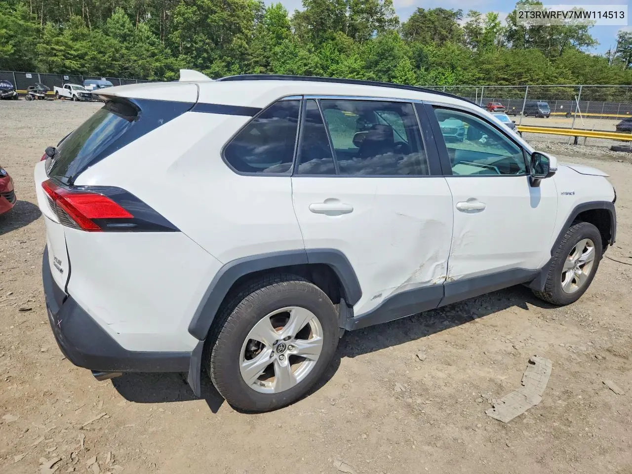 2021 Toyota Rav4 Xle VIN: 2T3RWRFV7MW114513 Lot: 58743196
