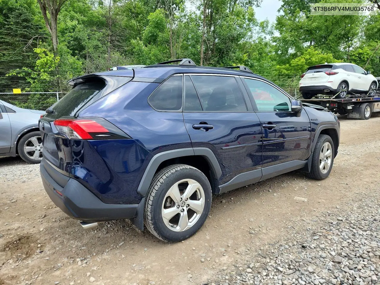 2021 Toyota Rav4 Hybrid Xle Premium VIN: 4T3B6RFV4MU035768 Lot: 58969356