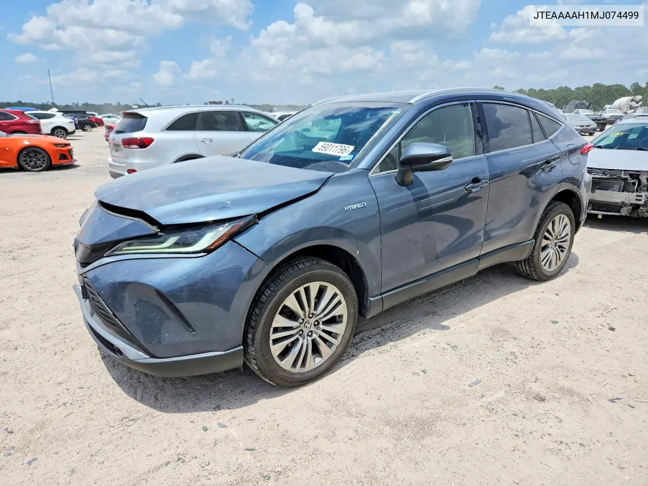2021 Toyota Venza Xle VIN: JTEAAAAH1MJ074499 Lot: 59011796