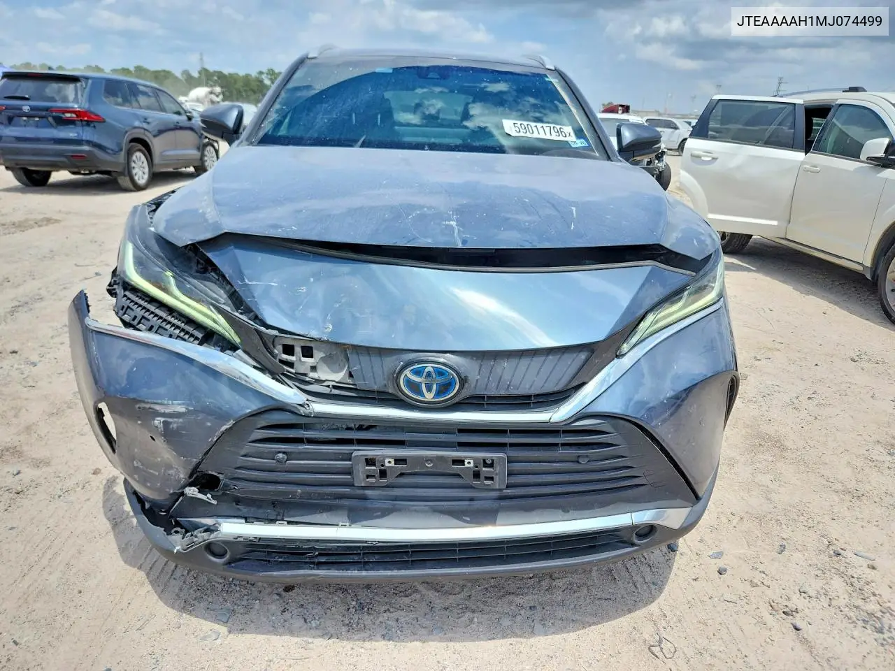 2021 Toyota Venza Xle VIN: JTEAAAAH1MJ074499 Lot: 59011796