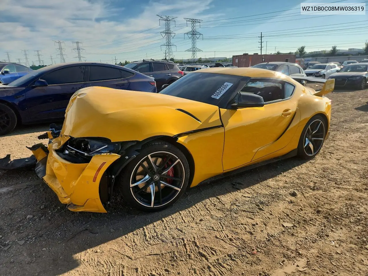 2021 Toyota Gr Supra 3.0 Premium VIN: WZ1DB0C08MW036319 Lot: 60649506