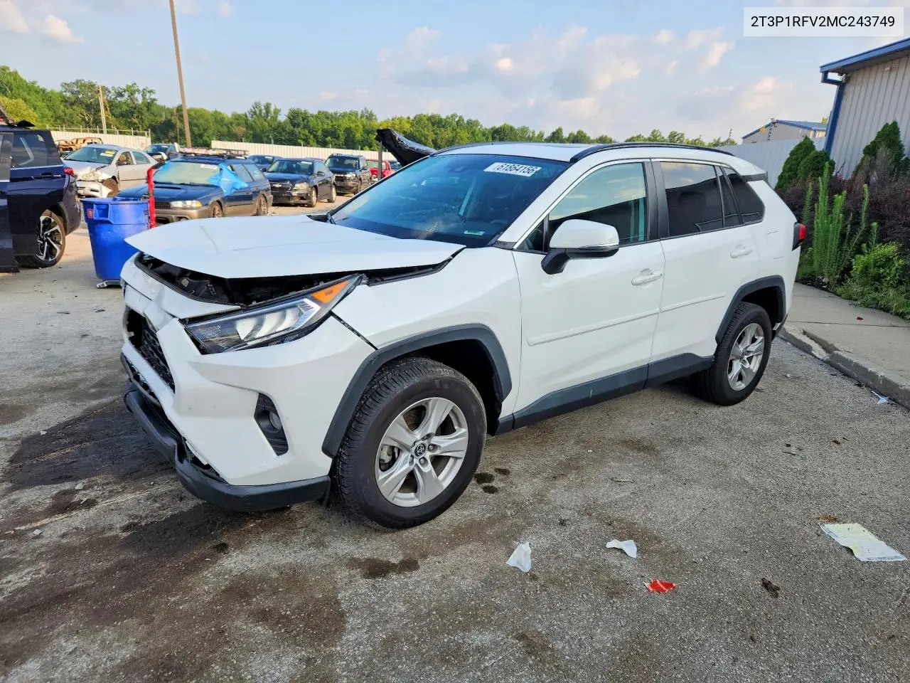 2021 Toyota Rav4 Xle VIN: 2T3P1RFV2MC243749 Lot: 61864156