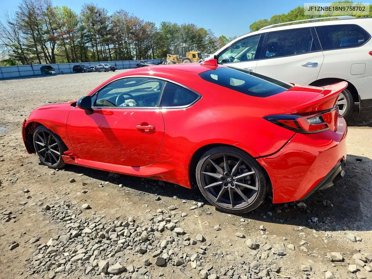 2022 Toyota Gr 86 Premium VIN: JF1ZNBE18N9758702 Lot: 51613266