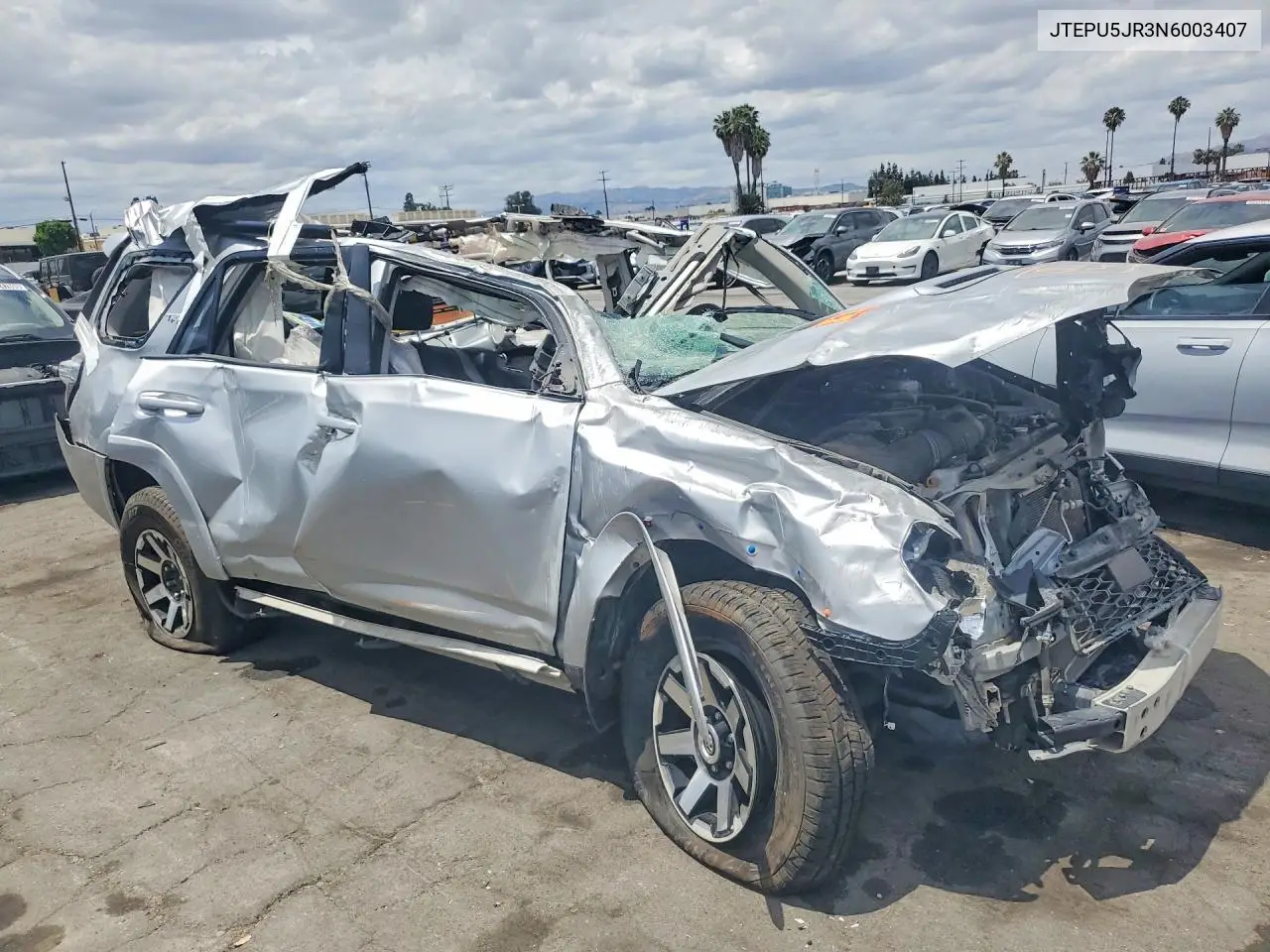 2022 Toyota 4Runner Trd Off-Road VIN: JTEPU5JR3N6003407 Lot: 55345176