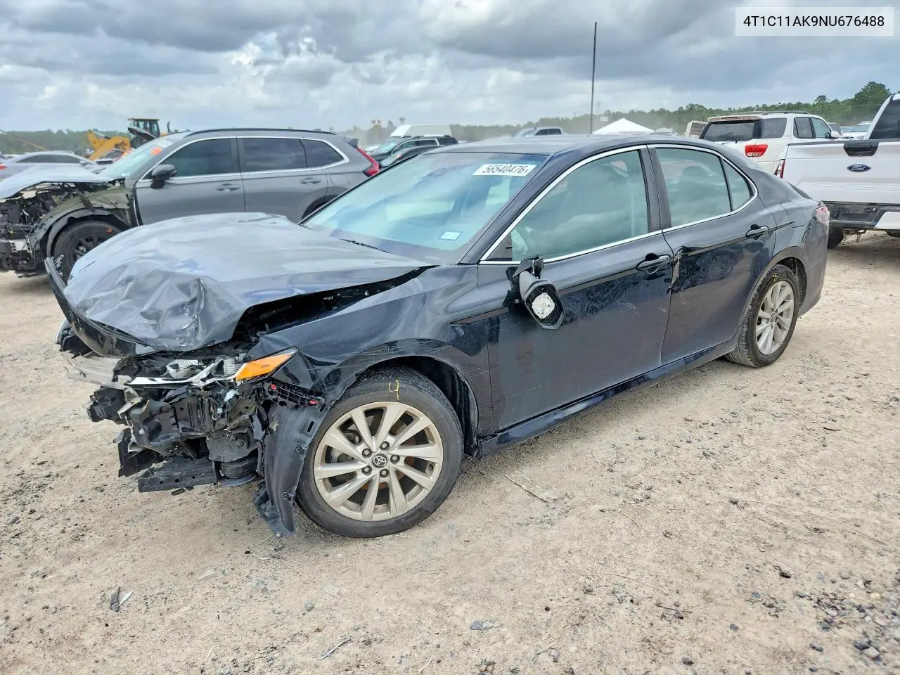 2022 Toyota Camry Le VIN: 4T1C11AK9NU676488 Lot: 56540476