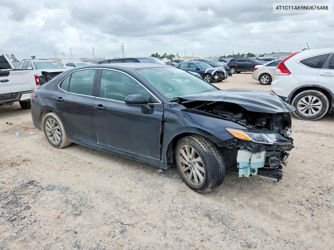 2022 Toyota Camry Le VIN: 4T1C11AK9NU676488 Lot: 56540476