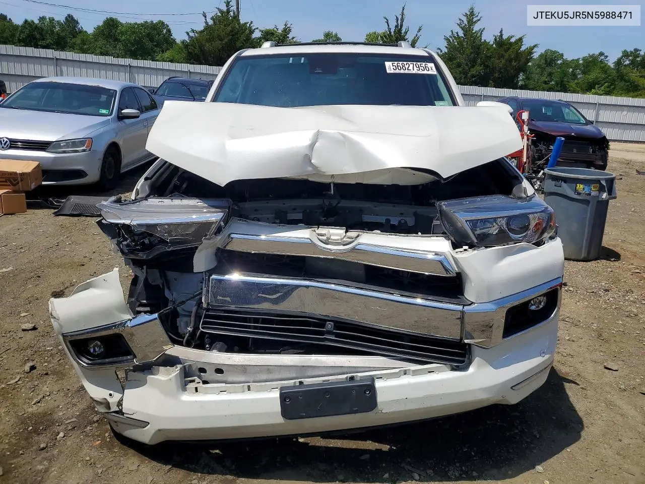 2022 Toyota 4Runner Limited VIN: JTEKU5JR5N5988471 Lot: 56827956
