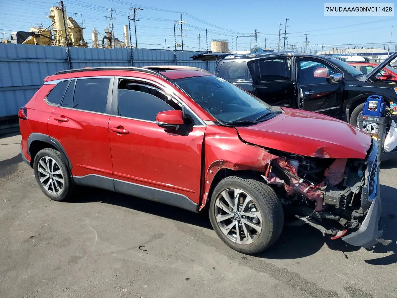 2022 Toyota Corolla Cross Xle VIN: 7MUDAAAG0NV011428 Lot: 56890756