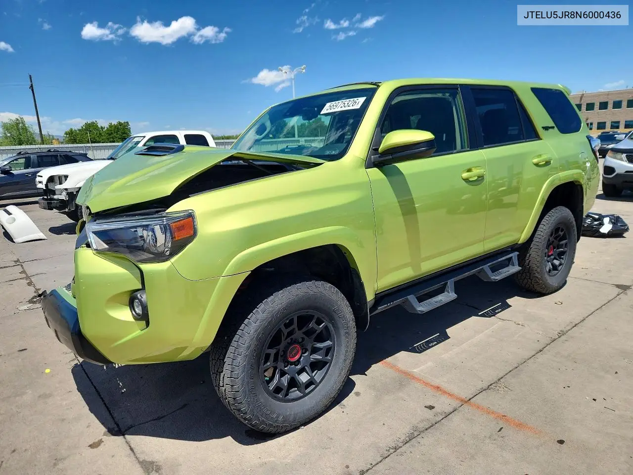 2022 Toyota 4Runner Trd Pro VIN: JTELU5JR8N6000436 Lot: 56975326