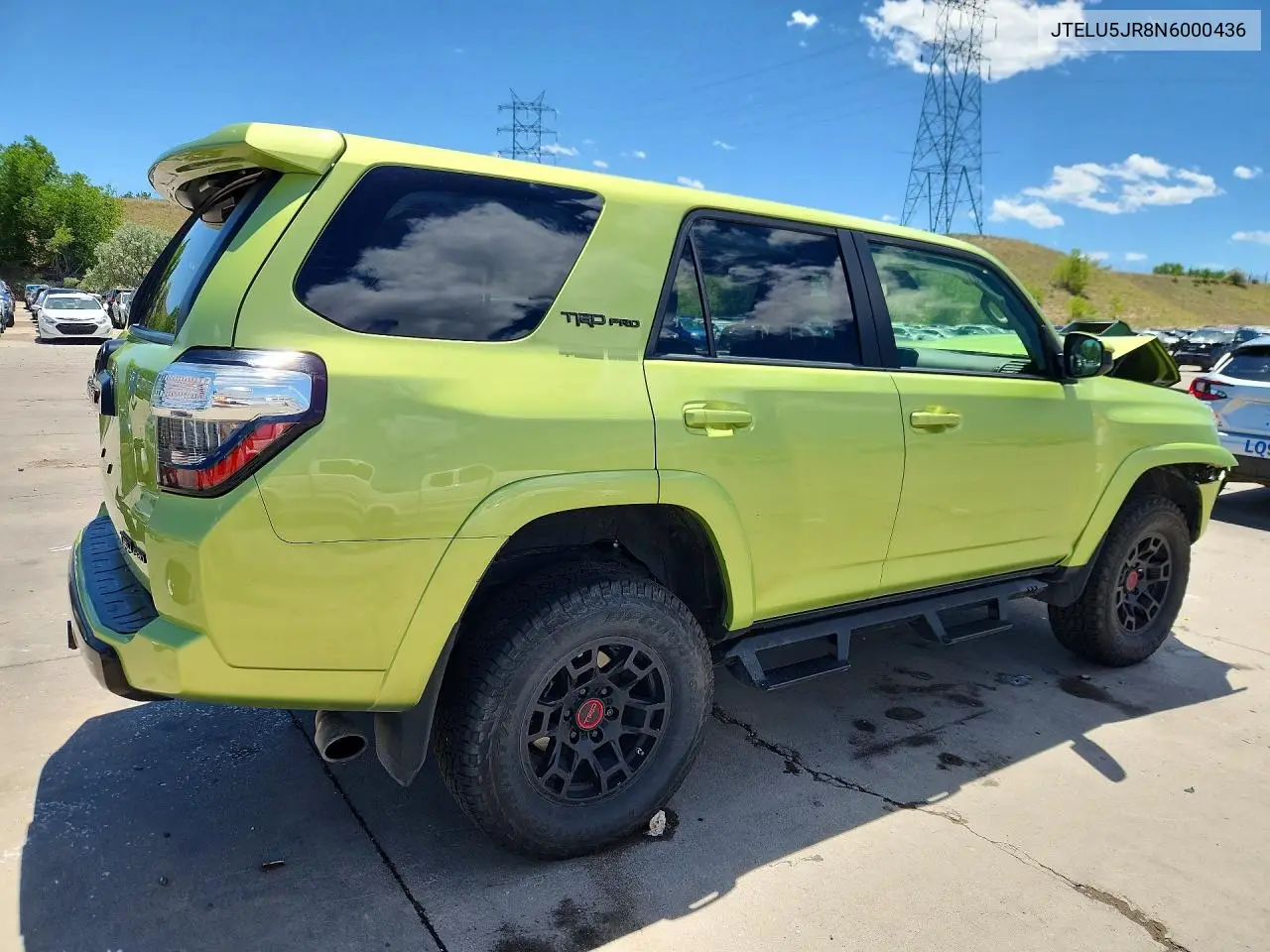 2022 Toyota 4Runner Trd Pro VIN: JTELU5JR8N6000436 Lot: 56975326