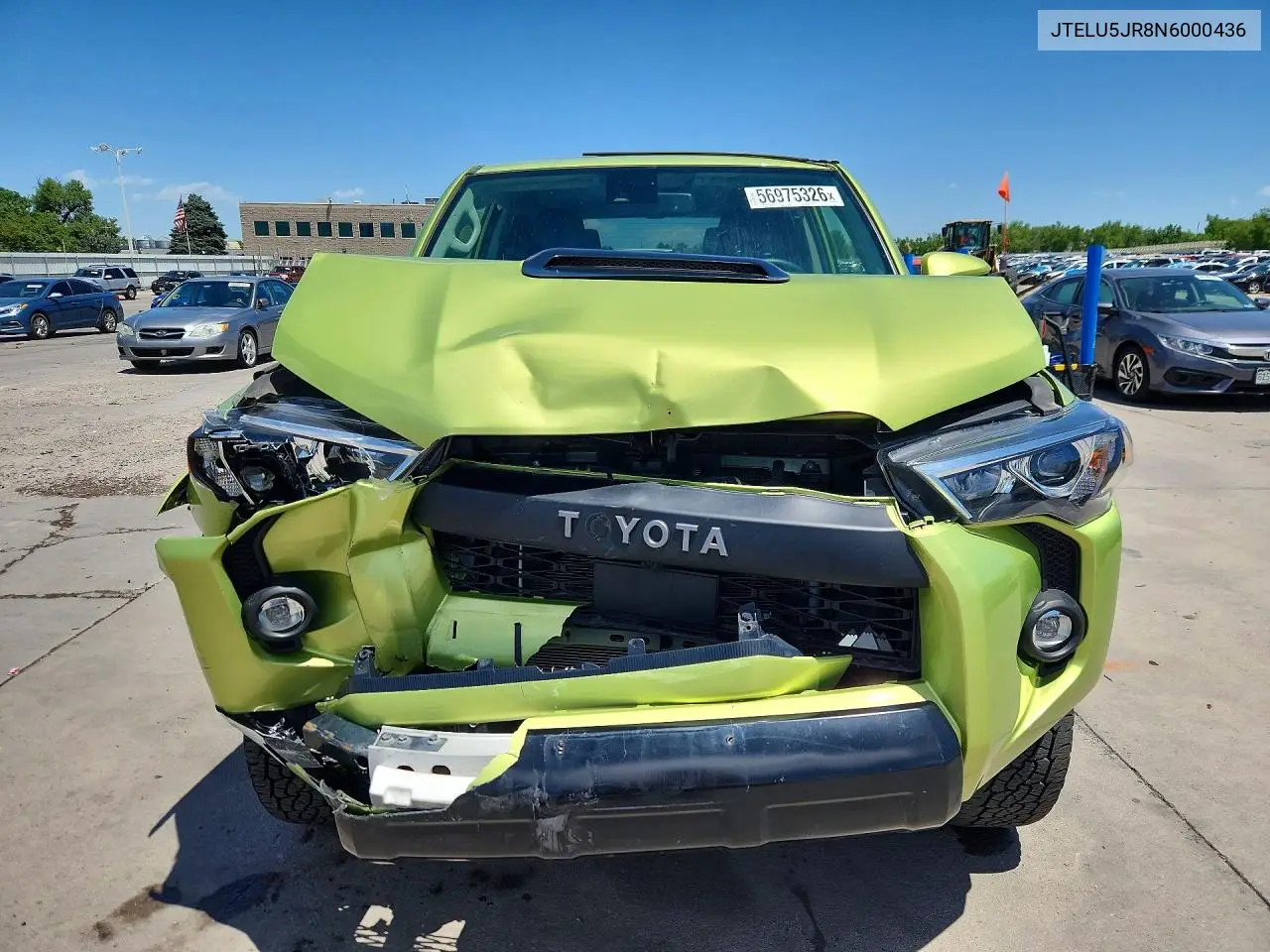 2022 Toyota 4Runner Trd Pro VIN: JTELU5JR8N6000436 Lot: 56975326