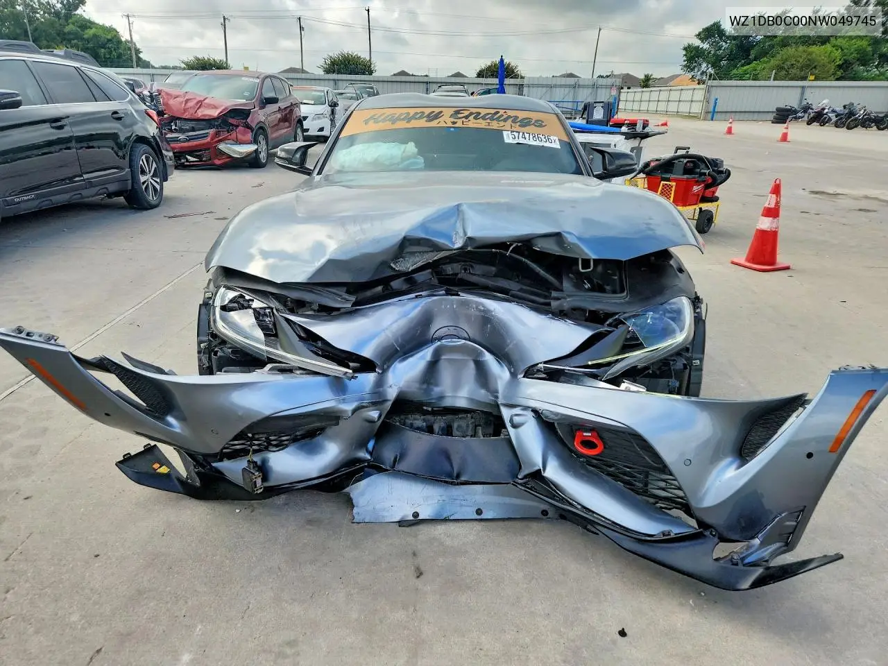2022 Toyota Gr Supra 3.0 Premium VIN: WZ1DB0C00NW049745 Lot: 57478636