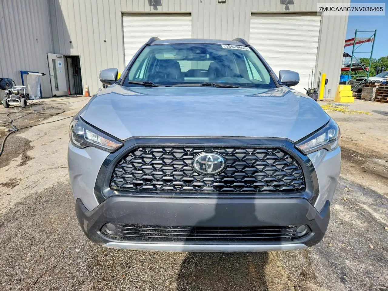 2022 Toyota Corolla Cross Le VIN: 7MUCAABG7NV036465 Lot: 58039896