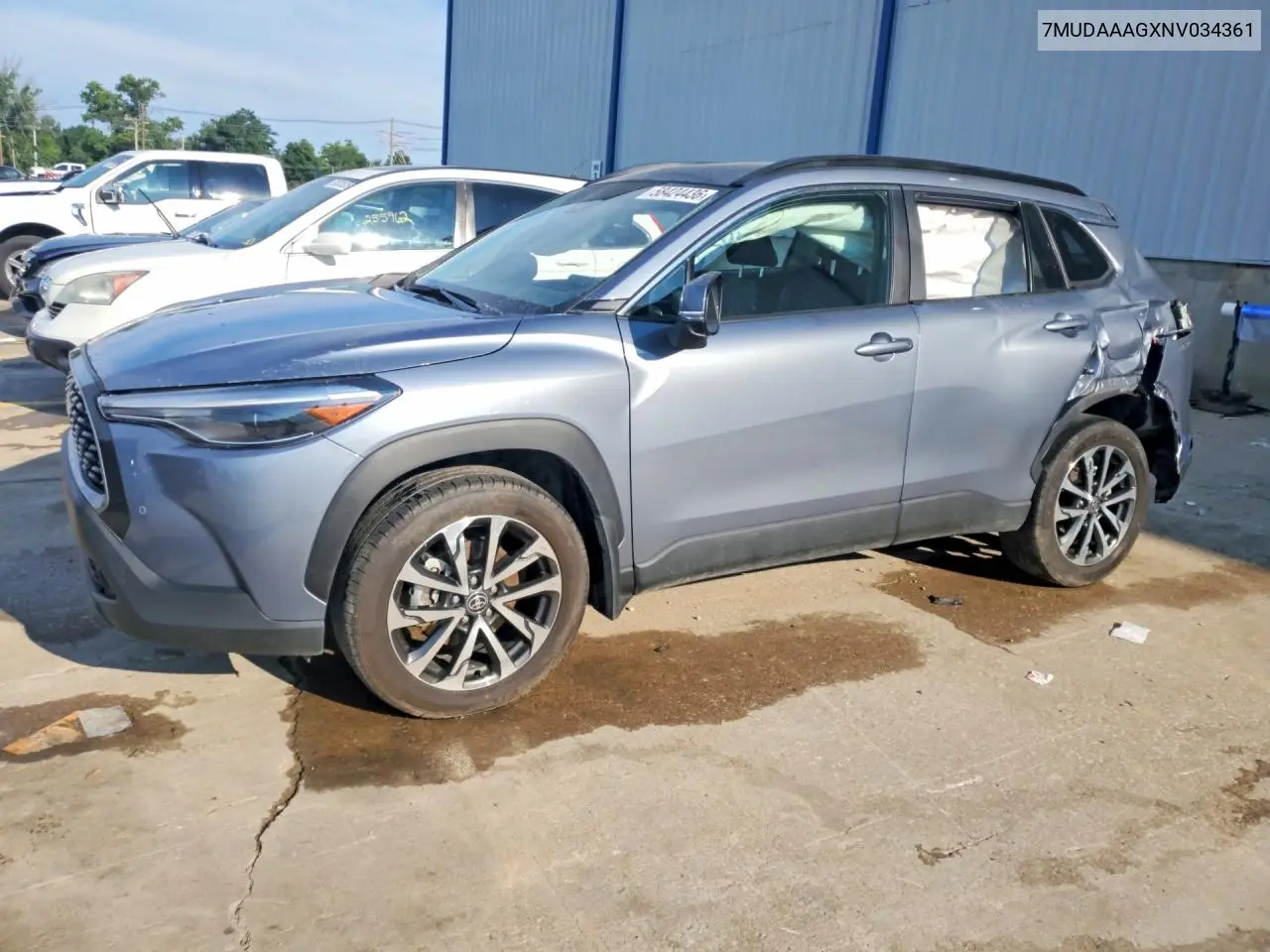 2022 Toyota Corolla Cross Xle VIN: 7MUDAAAGXNV034361 Lot: 58424436
