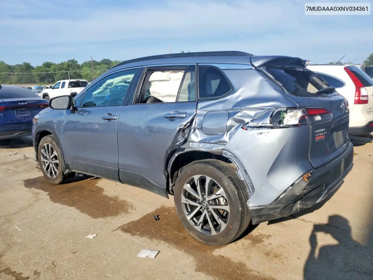 2022 Toyota Corolla Cross Xle VIN: 7MUDAAAGXNV034361 Lot: 58424436