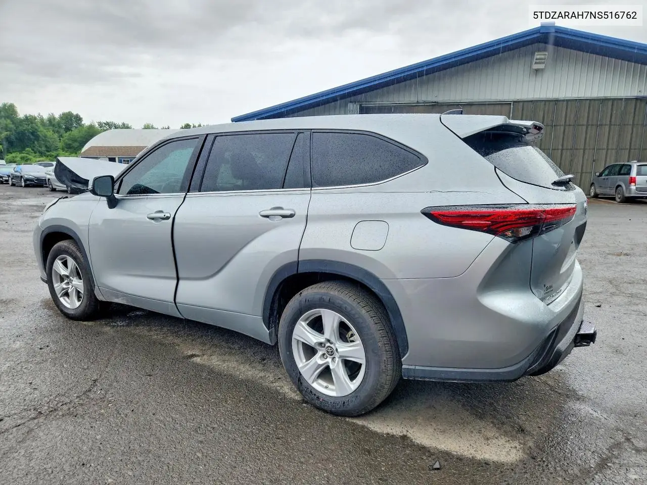2022 Toyota Highlander Hybrid Le VIN: 5TDZARAH7NS516762 Lot: 58605476