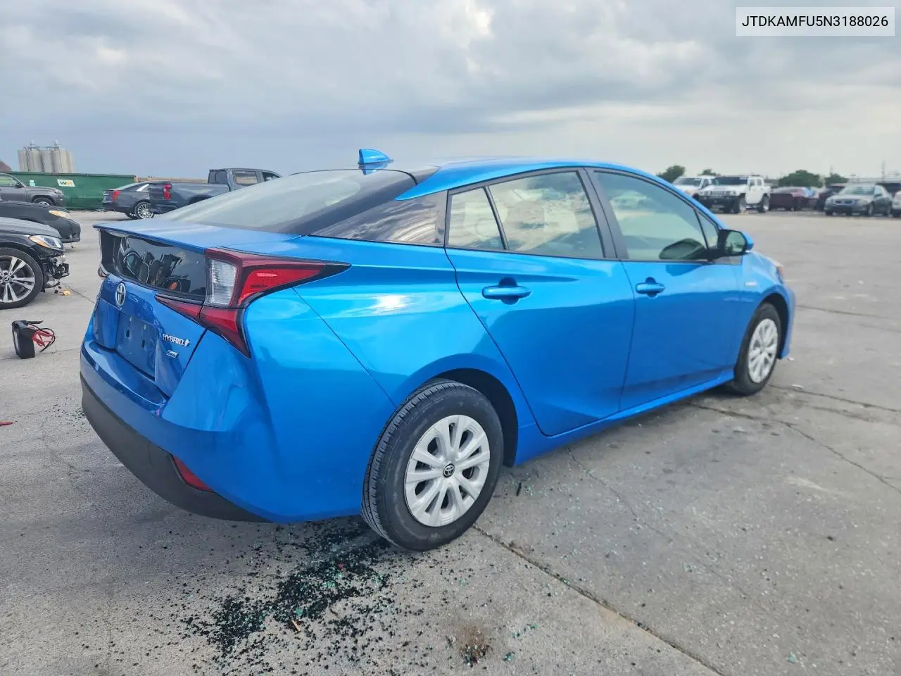 2022 Toyota Prius L Eco VIN: JTDKAMFU5N3188026 Lot: 58930716