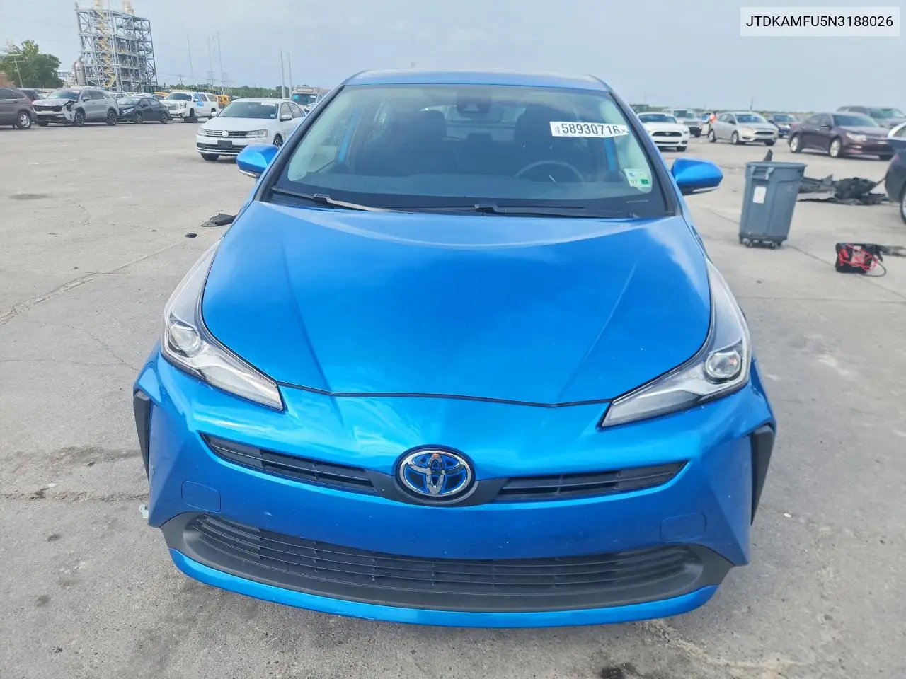 2022 Toyota Prius L Eco VIN: JTDKAMFU5N3188026 Lot: 58930716