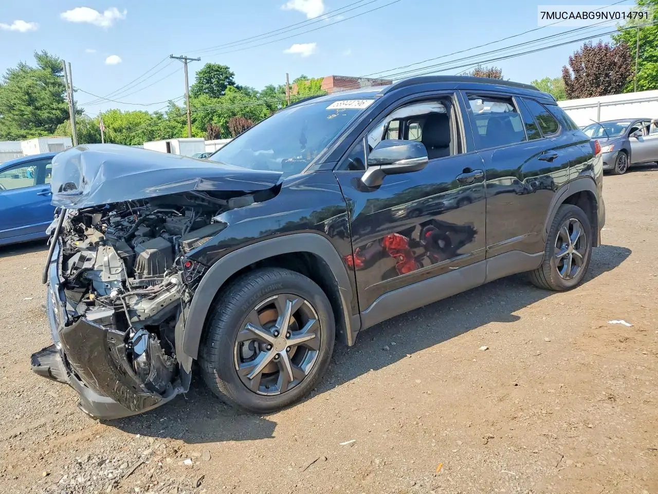 2022 Toyota Corolla Cross Le VIN: 7MUCAABG9NV014791 Lot: 58944796