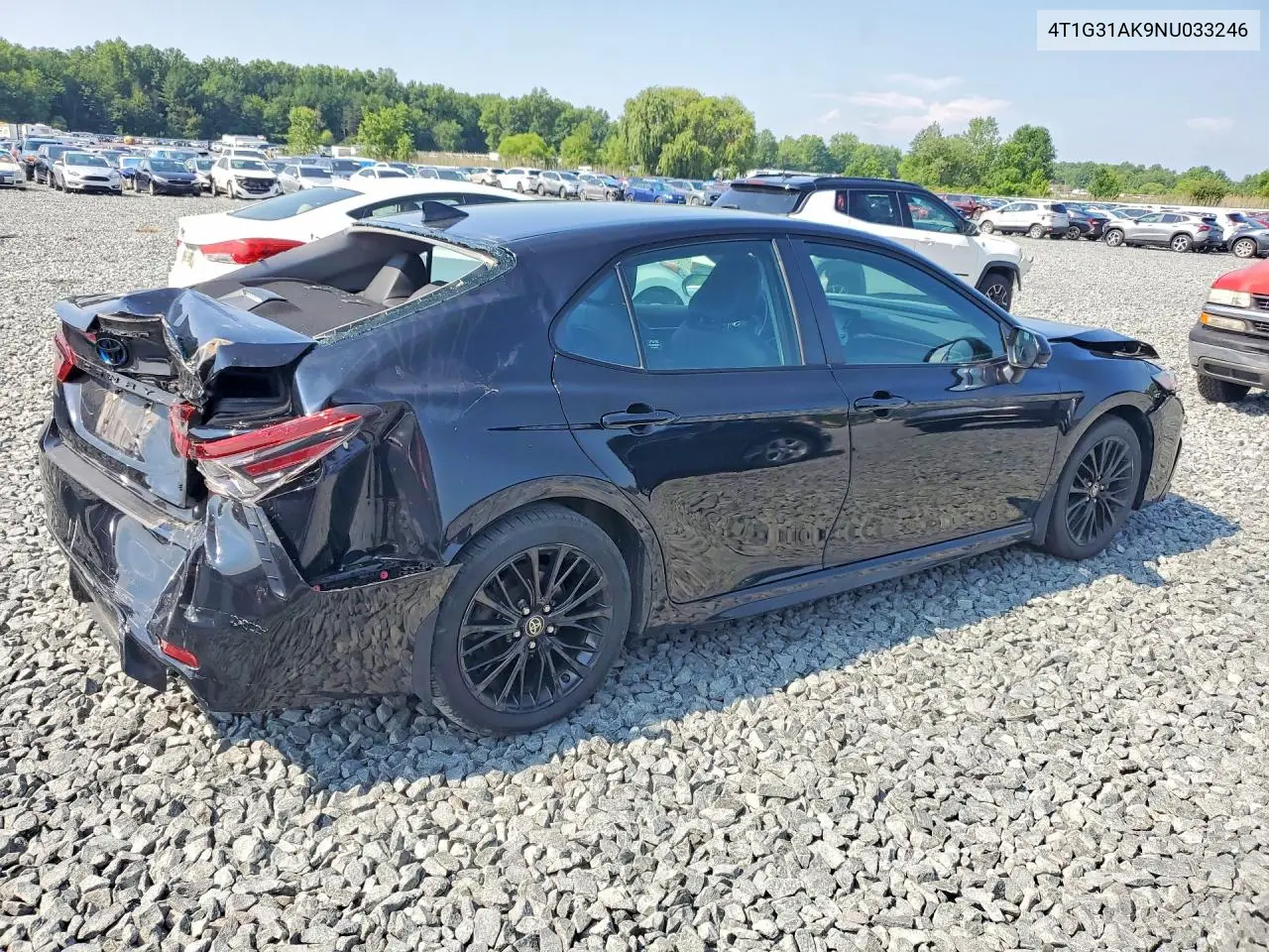 2022 Toyota Camry Hybrid Se Nightshade VIN: 4T1G31AK9NU033246 Lot: 60632556