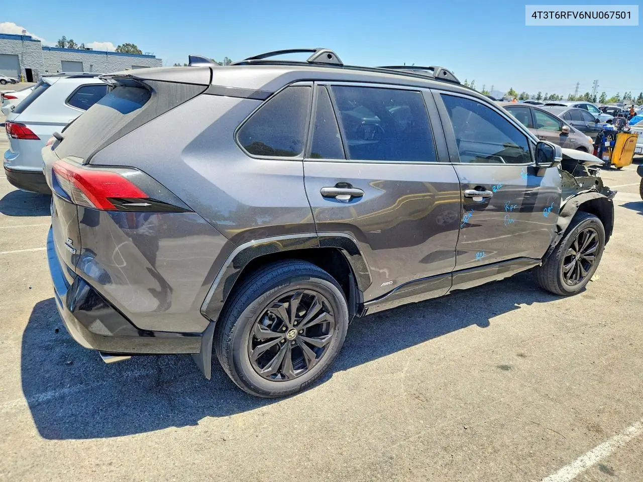 2022 Toyota Rav4 Se VIN: 4T3T6RFV6NU067501 Lot: 61182856