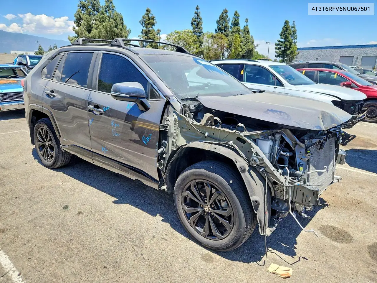 2022 Toyota Rav4 Se VIN: 4T3T6RFV6NU067501 Lot: 61182856