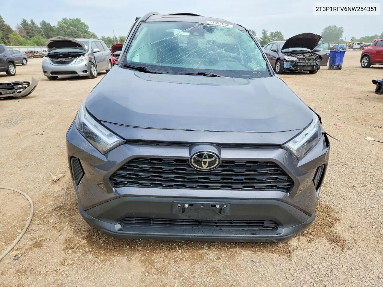2022 Toyota Rav4 Xle VIN: 2T3P1RFV6NW254351 Lot: 61822656