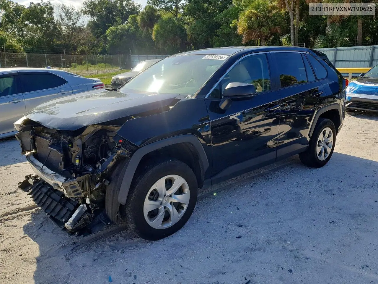 2022 Toyota Rav4 Le VIN: 2T3H1RFVXNW190626 Lot: 62075956