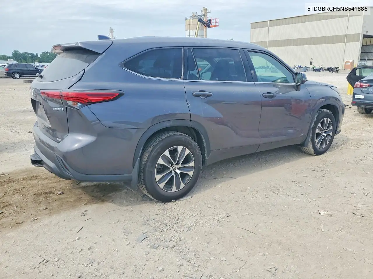 2022 Toyota Highlander Hybrid Xle VIN: 5TDGBRCH5NS541886 Lot: 62244846