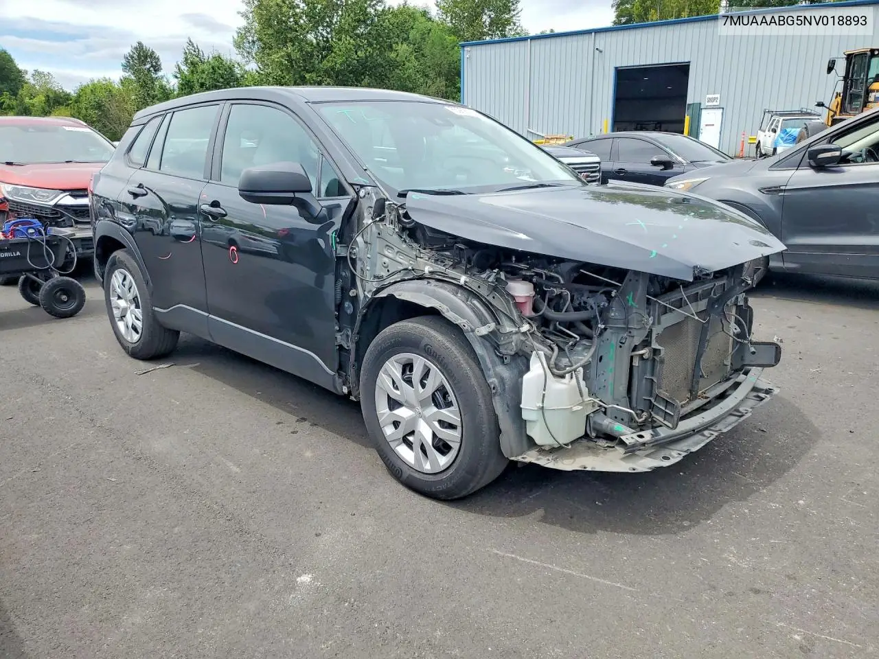 2022 Toyota Corolla Cross L VIN: 7MUAAABG5NV018893 Lot: 85989075