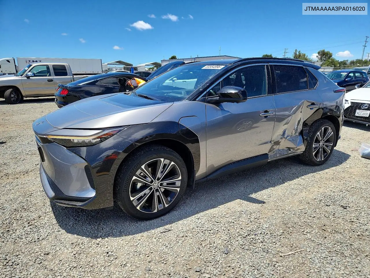 2023 Toyota Bz4X Limited VIN: JTMAAAAA3PA016020 Lot: 55564896