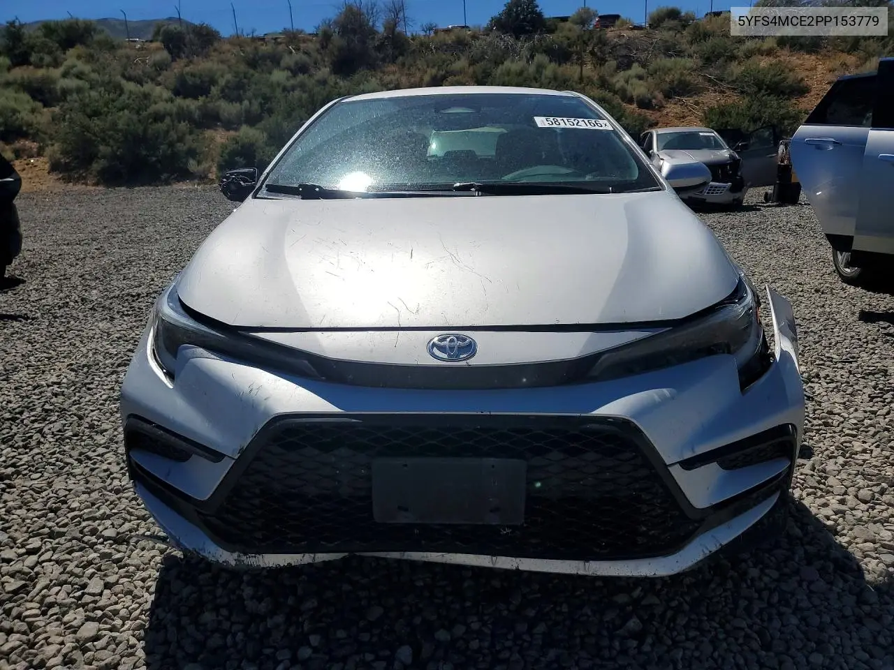 2023 Toyota Corolla Se VIN: 5YFS4MCE2PP153779 Lot: 58152166