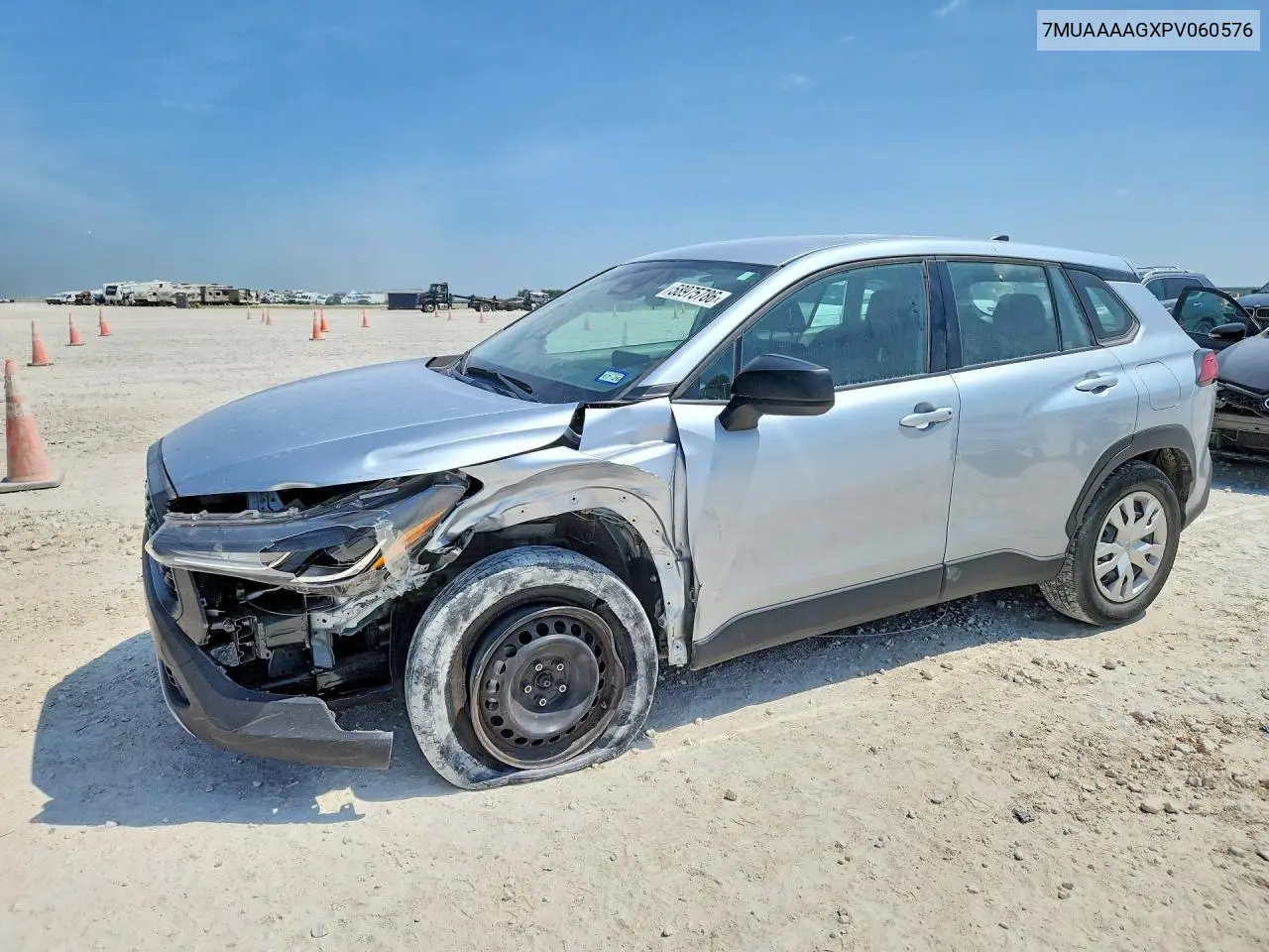 2023 Toyota Corolla Cross L VIN: 7MUAAAAGXPV060576 Lot: 58975786